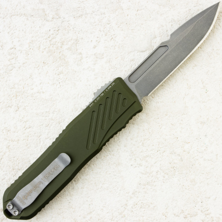 Нож Guardian Tactical Recon-035 G2, Stonewash, MagnaCut, Aluminum OD Green Handle, 98511