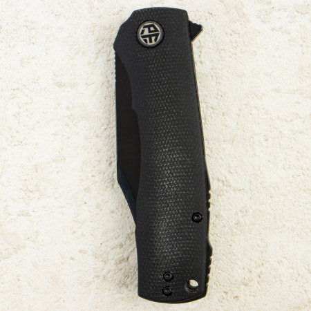 Нож Petrified Fish Victor, К110, Black Stonewashed, Micarta Black Handle, PFP03DMW Нож Petrified Fish Victor, К110, Black Stonewashed, Micarta Black Handle, PFP03DMW