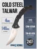 Нож Cold Steel Talwar, S35VN, G10 Black, CS21TBX Нож Cold Steel Talwar, S35VN, G10 Black, CS21TBX