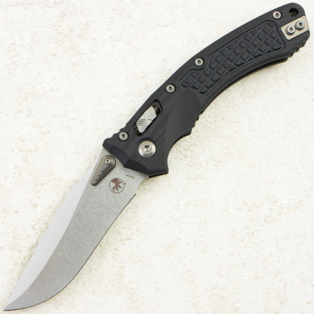 Нож Microtech Amphibian RAM-LOK, Stonewash, M390, G10 Frag Black, 137RL-10 Нож Microtech Amphibian RAM-LOK, Stonewash, M390, G10 Frag Black, 137RL-10