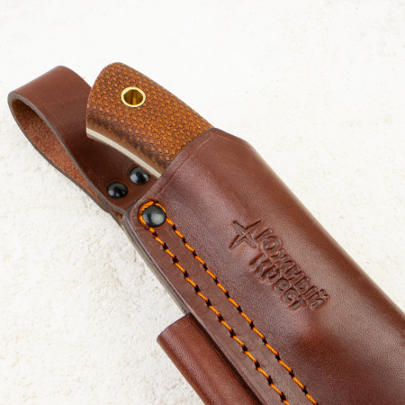 Нож Южный Крест Praiter, Convex, VG-10, Micarta Coyote, Насечка