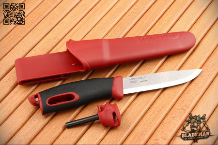 Нож Morakniv Companion Spark Red, нержавеющая сталь - купить в интернет-магазине Blademan