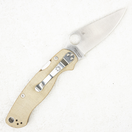 Нож Spyderco Paramilitary 2, CPM Cru-Wear, Micarta Brown, C81MPCW2