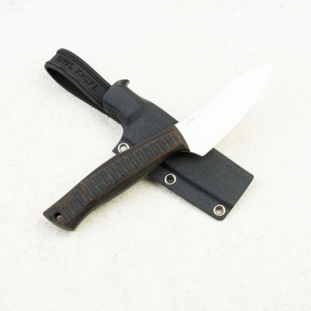 Нож OWL Canadian S F, N690 Cryo, Micarta Окунь, Kydex