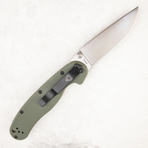 Нож Ontario Rat 2, AUS-8, Satin, Olive Handle, 8860OD - складной туристические ножи из стали Нож Ontario Rat 2, AUS-8, Satin, Olive Handle, 8860OD - складной туристические ножи из стали
