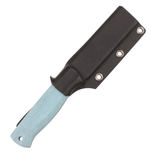 Нож OWL Hoot S, N690 Cryo, Micarta Jeans Blue Handle, Kydex