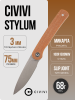 Нож CIVIVI Stylum, 10cr15comov, Micarta Brown, C20010B-A Нож CIVIVI Stylum, 10cr15comov, Micarta Brown, C20010B-A
