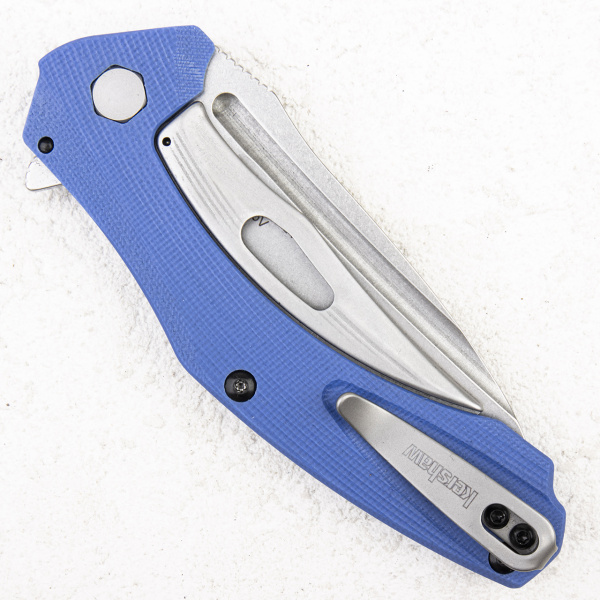 Нож Kershaw Natrix Speedsafe, 8Cr13MoV, Stonewash, G10 Blue, 7007BLU