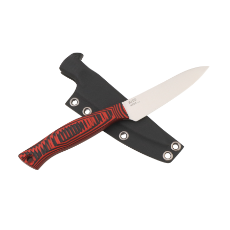 Нож овощной OWL S100 F, N690 Cryo, G10 Black/Red, Kydex