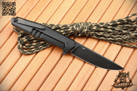 Mr.Blade Lance, D2 Black Stonewash, G10 Brown - купить в интернет-магазине Blademan