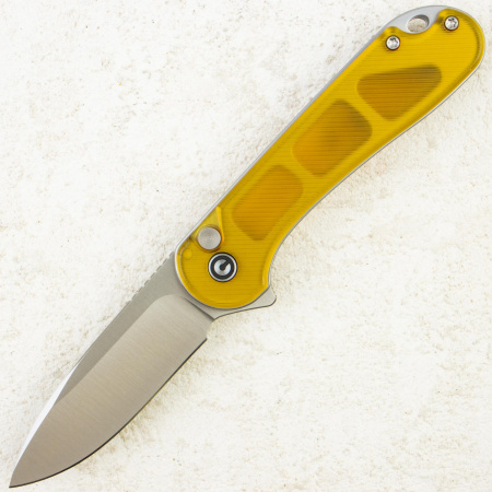 Нож CIVIVI Button Lock Elementum II, Satin, Nitro-V, Ultem Handle, C18062P-7