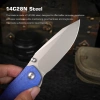 Нож Remette Cool Whale, 14C28N, CNC G10 Blue Handle, RTCL-GN5