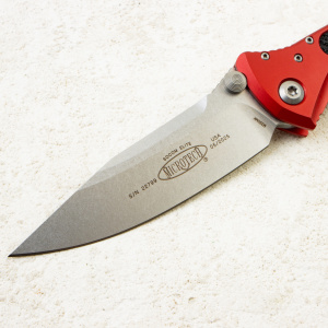 Нож Microtech Socom Elite, Stonewash, M390, Aluminum Red, 160-10 RD Нож Microtech Socom Elite, Stonewash, M390, Aluminum Red, 160-10 RD