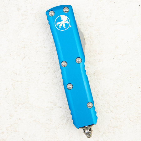 Нож Microtech UTX-85 Tanto, Stonewash, M390, Aluminum Blue, 233-10 BL Нож Microtech UTX-85 Tanto, Stonewash, M390, Aluminum Blue, 233-10 BL