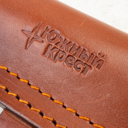 Нож Южный Крест Скаут L, VG10, Конвекс, Микарта Койот, Насечка