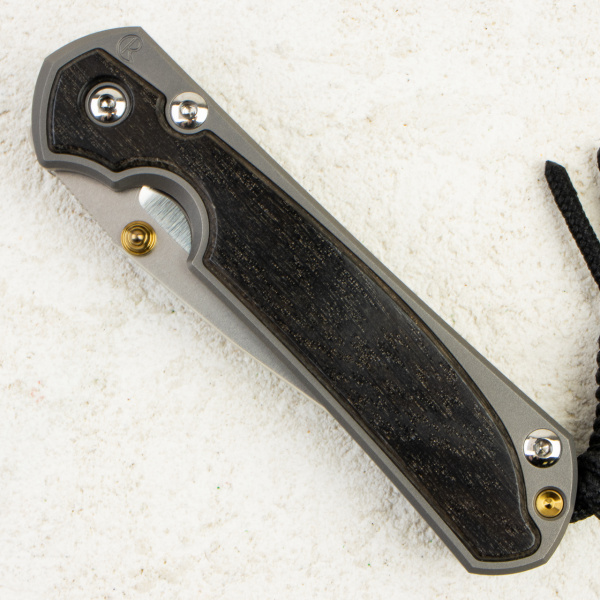 Нож Chris Reeve Small Sebenza 31 Inlay, Polished CPM MagnaCut, Titanium/Bog Oak, S31-1136