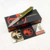 Нож Microtech UTX-85, Apocalyptic, M390, Aluminum OD Green, 231-10 Нож Microtech UTX-85, Apocalyptic, M390, Aluminum OD Green, 231-10
