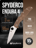 Spyderco Endura 4, VG-10, FRN Brown, Spyderco Endura 4, VG-10, FRN Brown,