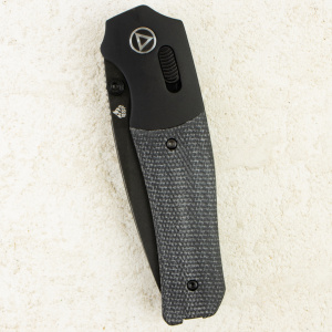 Нож QSP Vault, Black Stonewashed 14C28N, Aluminium Bolster/Micarta Black, QS157-A2 Нож QSP Vault, Black Stonewashed 14C28N, Aluminium Bolster/Micarta Black, QS157-A2