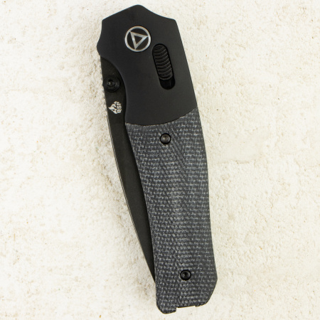 Нож QSP Vault, Black Stonewashed 14C28N, Aluminium Bolster/Micarta Black, QS157-A2 Нож QSP Vault, Black Stonewashed 14C28N, Aluminium Bolster/Micarta Black, QS157-A2