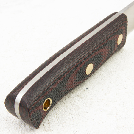 Нож Южный Крест ЯГД, N690, Конвекс, Микарта Красно-Черная, Насечка - купить в интернет-магазине Blademan