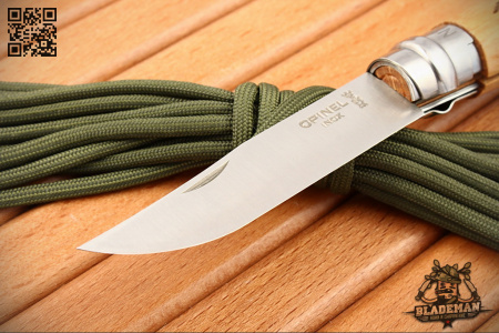 Нож Opinel №8, Нержавеющая сталь, Дуб, Гравировка заяц - купить в интернет-магазине Blademan