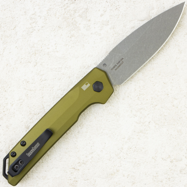 Нож Kershaw Launch Iridium, MagnaCut, Aluminum Olive Handle, 7038OL