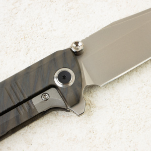 Нож WE Knife Ezinta, Bead Blasted M390, Titanium Tiger Stripe Pattern Flamed Handle, WE22041-4 Нож WE Knife Ezinta, Bead Blasted M390, Titanium Tiger Stripe Pattern Flamed Handle, WE22041-4