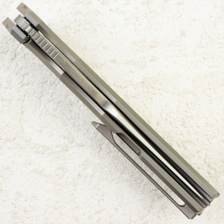 Нож WE Knife Kyklos, Satin, M390, Gray Titanium Handle, WE23086-4 Нож WE Knife Kyklos, Satin, M390, Gray Titanium Handle, WE23086-4