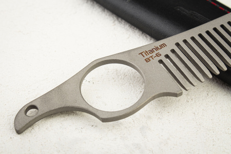 Расческа Для Бороды N.C. Custom 02.02, Titanium BT-6 - купить в интернет-магазине Blademan