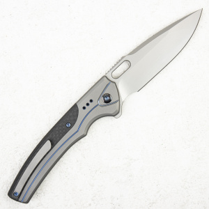 Нож WE Knife Exciton, CPM 20CV, Titanium/Twill Carbon Fiber Gray. LIMITED EDITION - складной туристические ножи из стали Нож WE Knife Exciton, CPM 20CV, Titanium/Twill Carbon Fiber Gray. LIMITED EDITION - складной туристические ножи из стали