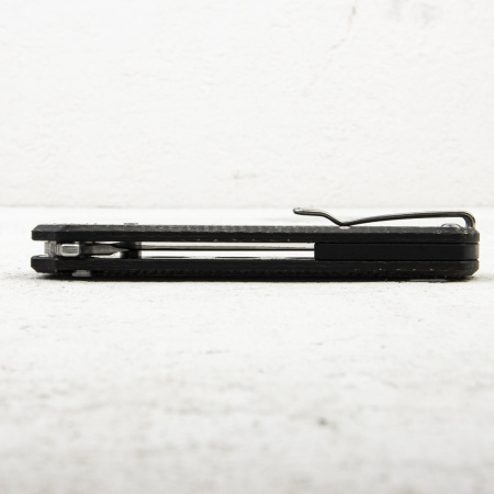 Нож QSP Swordfish Button Lock, 14C28N, Micarta Dark Brown - купить в интернет-магазине Blademan