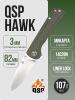 Нож QSP Hawk, 14C28N, Micarta Green Нож QSP Hawk, 14C28N, Micarta Green
