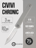 Нож CIVIVI Chronic, 9Cr18MoV, G10 Gray, C917A Нож CIVIVI Chronic, 9Cr18MoV, G10 Gray, C917A