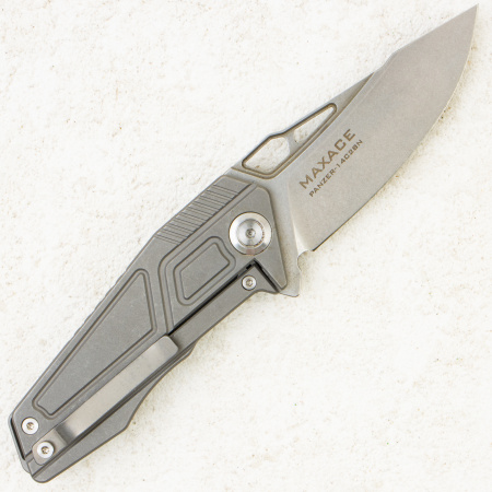 Нож Maxace Panzer, 14C28N, Titanium Gray