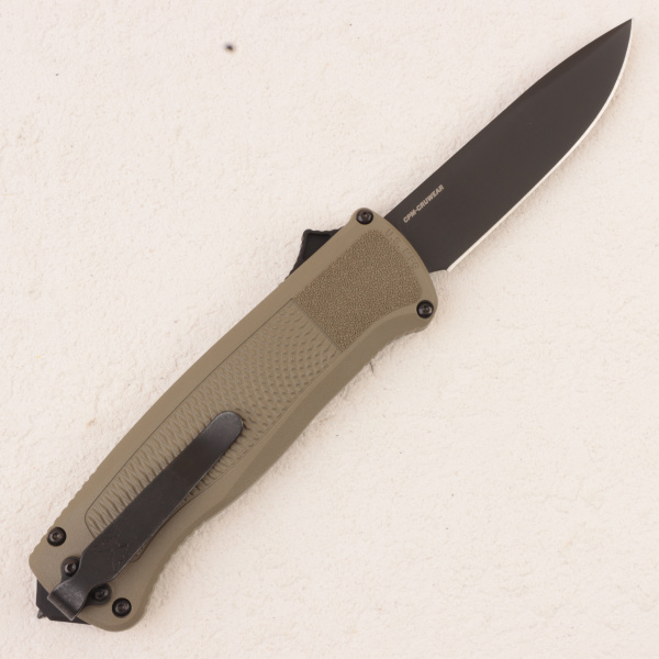 Нож Benchmade Shootout, Drop-Point, Cruwear, Ranger Green Grivory Handle, 5371BK-01