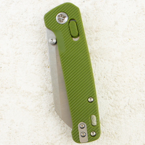 Нож QSP Penguin V2 Glyde Lock, Stonewash-Satin, 14C28N, FRN OD Green Handle, QS130GL-B1 Нож QSP Penguin V2 Glyde Lock, Stonewash-Satin, 14C28N, FRN OD Green Handle, QS130GL-B1