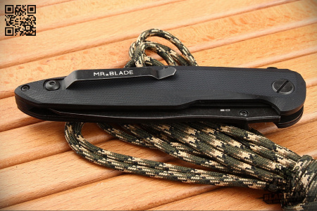 Нож Mr.Blade Convair, D2 Black Stonewash, G10 Black - купить в интернет-магазине Blademan