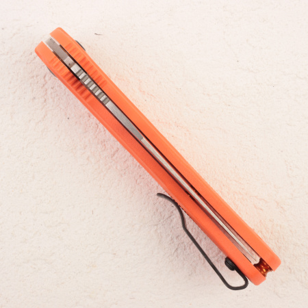 Нож Benchmade Mini Taggedout, 154CM, Orange Grivory Handle, 15533