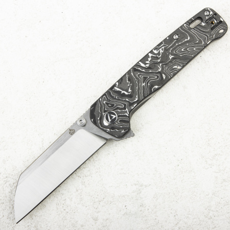 Нож QSP Penguin PLUS, 20CV, Aluminum Foil Carbon Fiber/Titanium, QS130XL-D1