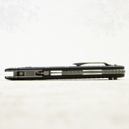 Нож Microtech Amphibian RAM-LOK, Stonewash, M390, G10 Frag Black, 137RL-10 Нож Microtech Amphibian RAM-LOK, Stonewash, M390, G10 Frag Black, 137RL-10