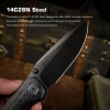Нож Remette Cool Whale, Blackwashed 14C28N, G10 Black Handle, RTCL-GN2