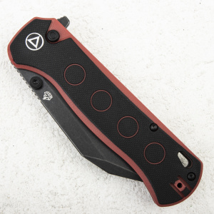 Нож QSP Swordfish Button Lock, 14C28N Black, G10 Black/Red - складной туристические ножи из стали Нож QSP Swordfish Button Lock, 14C28N Black, G10 Black/Red - складной туристические ножи из стали
