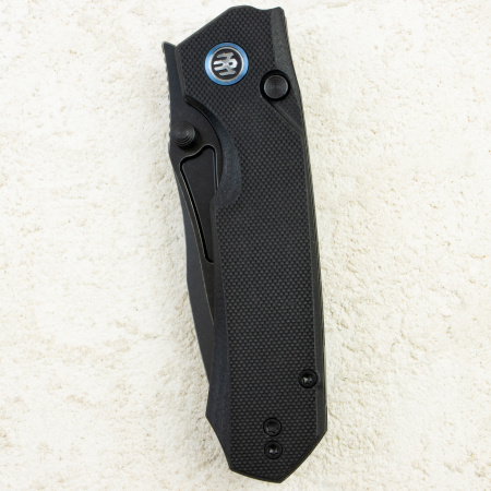 Нож Remette Rhino, Black, 14C28N, Micarta Black Handle, RNDG1