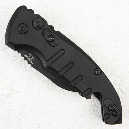 Нож Hogue A01-MicroSwitch Auto, CPM 154 Black, Aluminum Black, 24146