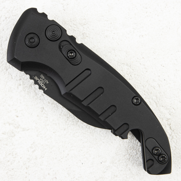 Нож Hogue A01-MicroSwitch Auto, CPM 154 Black, Aluminum Black, 24146