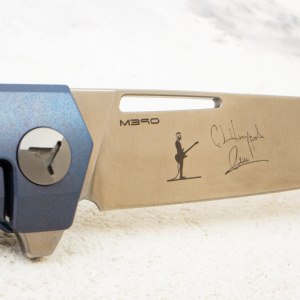 Mr.Blade Snob by Сергей Шнуров, M390, Titanium Blue Mr.Blade Snob by Сергей Шнуров, M390, Titanium Blue