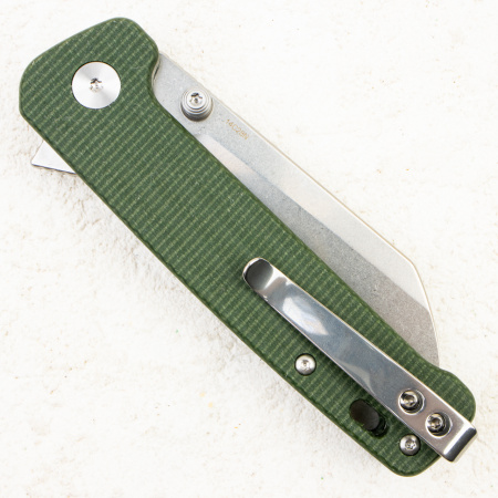 Нож QSP Penguin Button Lock, 14C28N, Micarta Green, QS130BL-C1 Нож QSP Penguin Button Lock, 14C28N, Micarta Green, QS130BL-C1