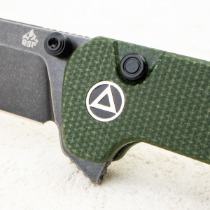 Нож QSP Penguin Button Lock, 14C28N, Micarta Green, QS130BL-C2 Нож QSP Penguin Button Lock, 14C28N, Micarta Green, QS130BL-C2