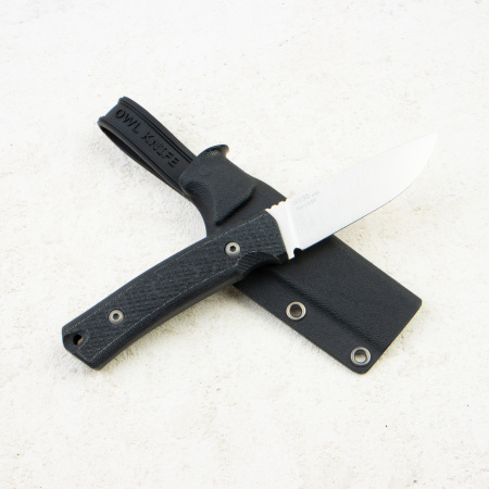 Нож OWL Barn XS F, N690 Cryo, Micarta Black, Kydex
